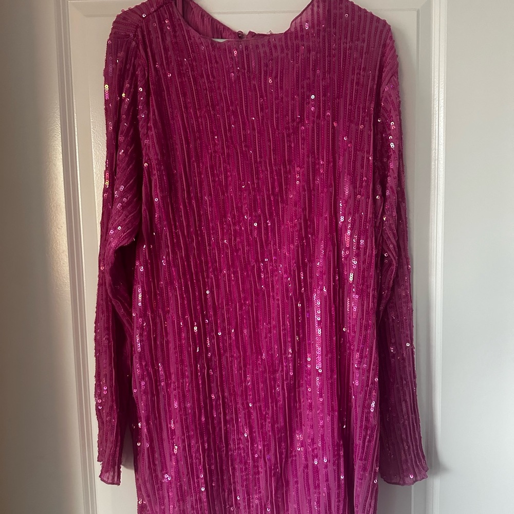 ASOS Long Sleeve Shift Dress Size 14